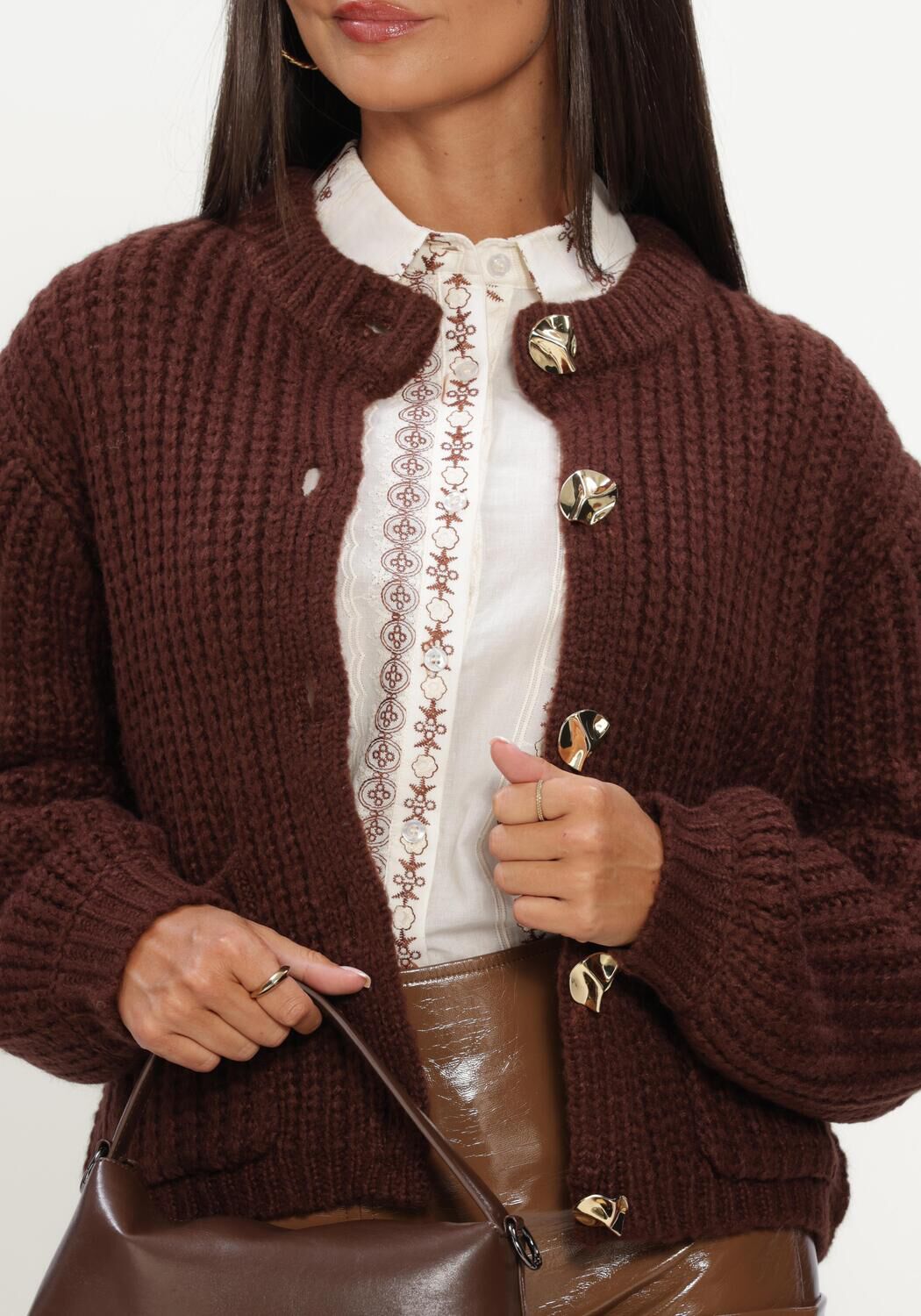 Nicht-gerade weiss YDENCE Pullover CARDIGAN IRENE - large