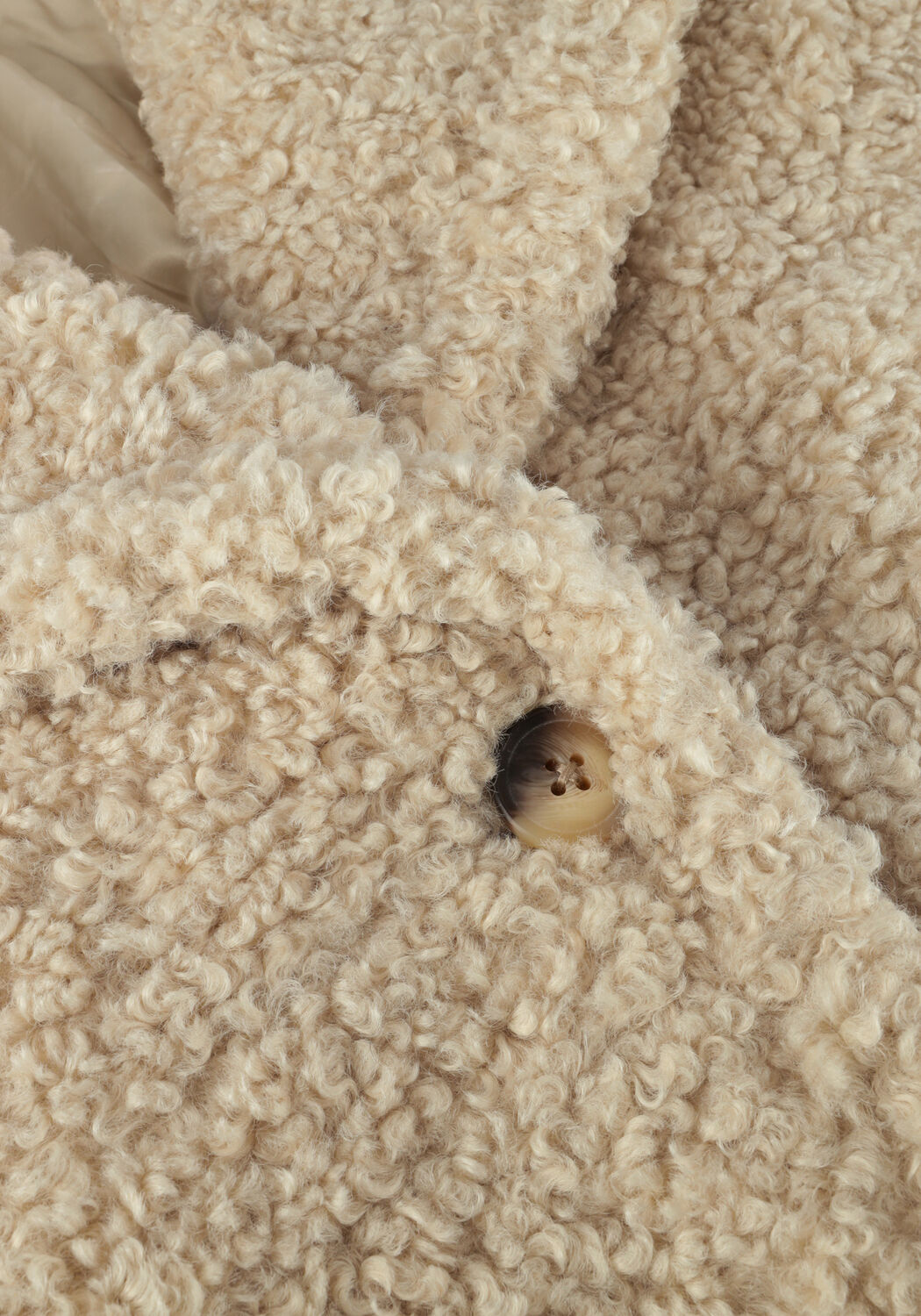 Beige NOTRE-V Teddy-Jacke TEDDY COAT LONG - large