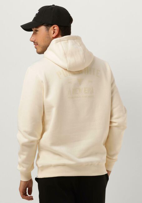 Ecru PUREWHITE Sweatshirt HOODIE WITH FLOCK PRINT - large