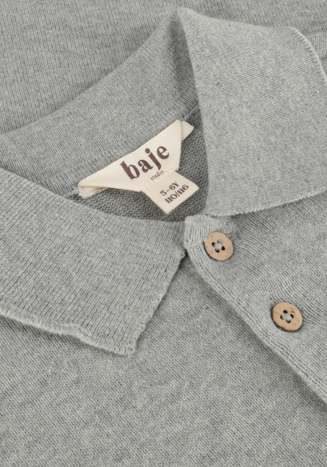 Graue BAJE STUDIO Polo-Shirt ESTOI - large