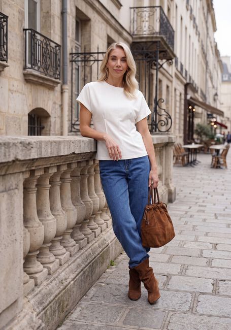 Blaue SELECTED WOMEN Mom jeans SLWBARREL BEA-KORI HW JEANS - large