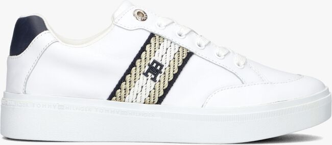 Weiße TOMMY HILFIGER Sneaker low COURT WITH WEBBING - large