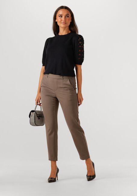 Braune OBJECT Hose OBJLISA SLIM PANT - large