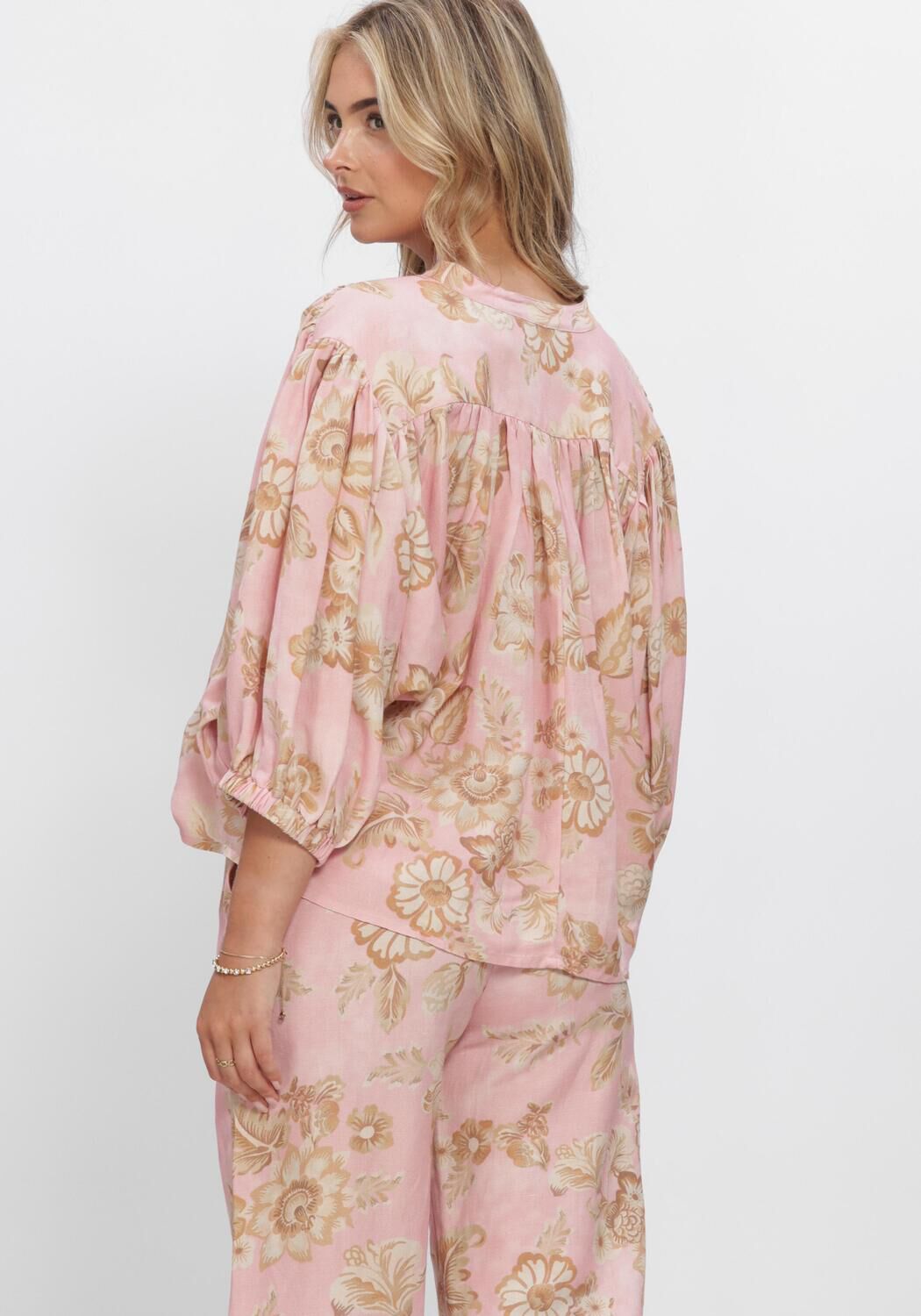Sand AMAYA AMSTERDAM Blusen JUNO BLOUSE - large