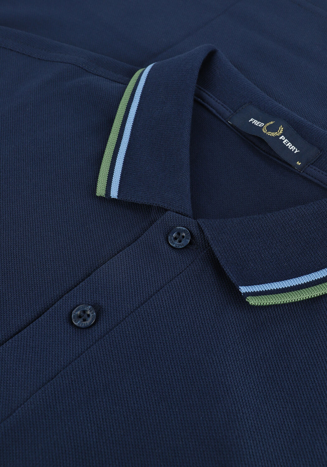 Blaue FRED PERRY Polo-Shirt TWIN TIPPED FRED PERRY SHIRT - large