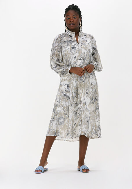 Grüne MSCH COPENHAGEN Midikleid KABRINA LS SHIRT DRESS AOP - large