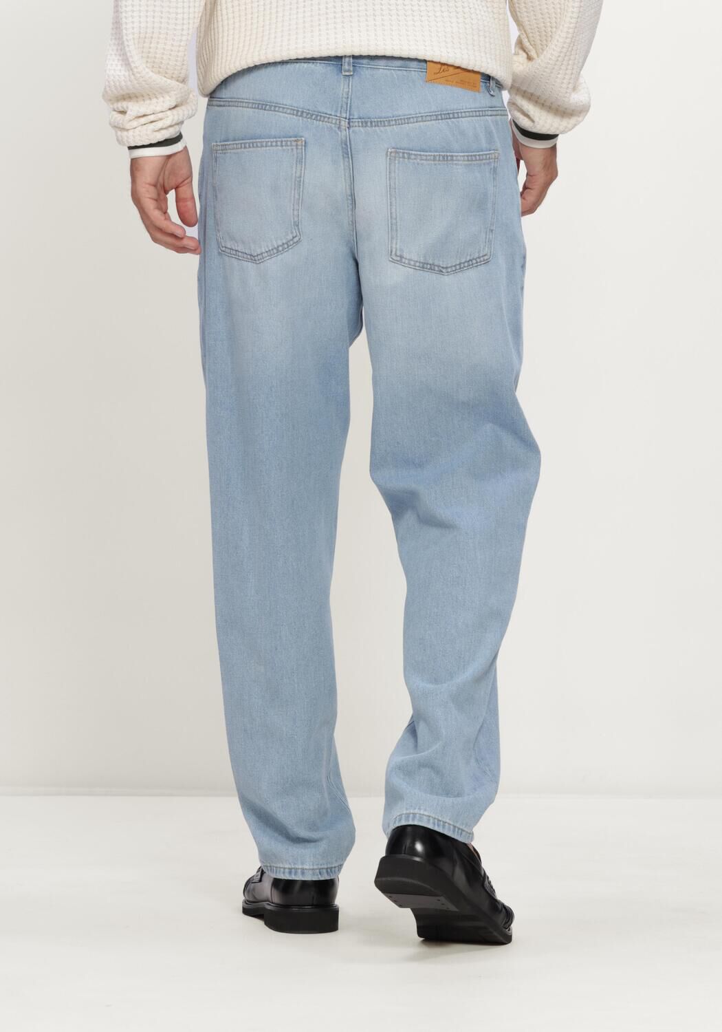 Blaue LES DEUX Straight leg jeans RYDER WASHED DENIM JEANS - large