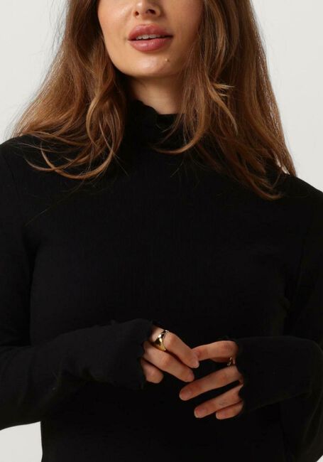 Schwarze CATWALK JUNKIE Rollkragenpullover LS ALEX - large