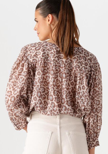Braune BY-BAR Blusen LUCY CHETAAH BLOUSE - large