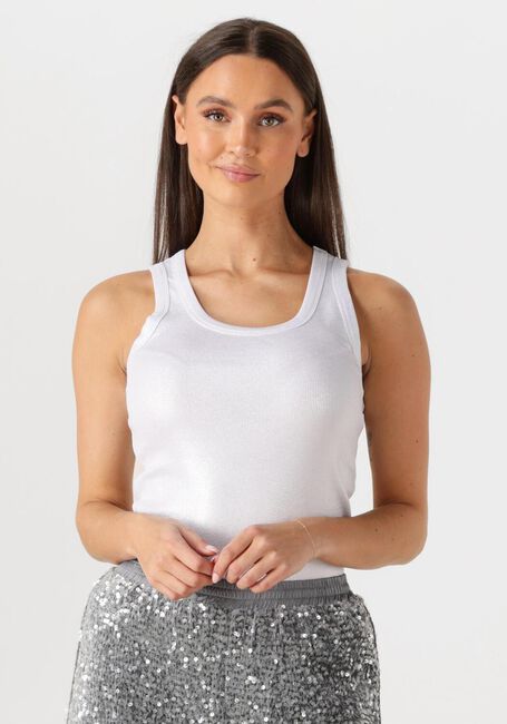 Weiße SUMMUM T-shirt RIB TANKTOP COTTON RIB - large