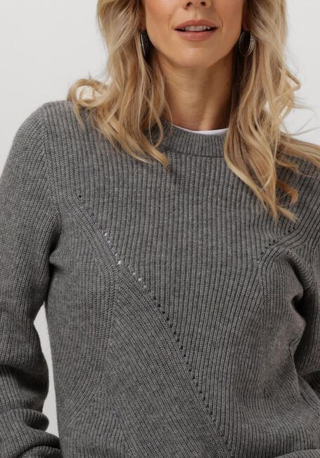 Graue OBJECT Pullover OBJDITTE RE L/S KNIT PULLOVER - large