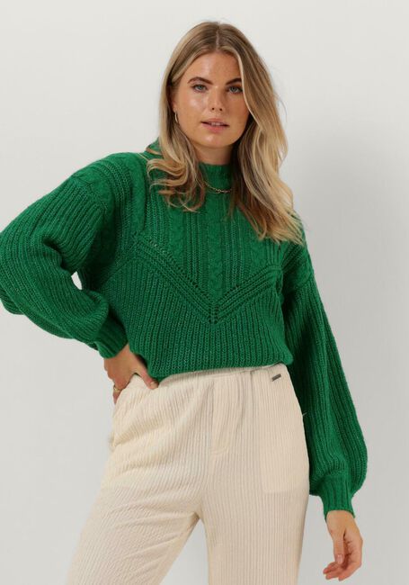 Grüne OBJECT Pullover OBJNOVA STELLA CABLE KNIT PULLOVER NOOS - large