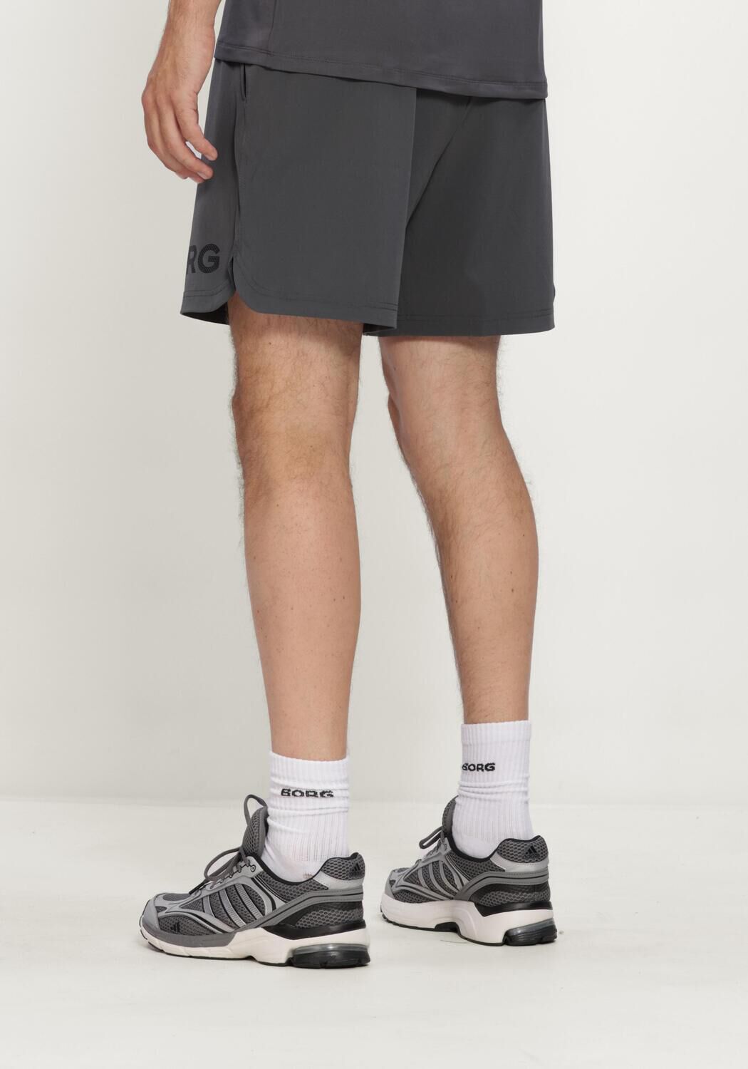 Dunkelgrau BJORN BORG Kurze Hose BORG 6 SHORTS - large