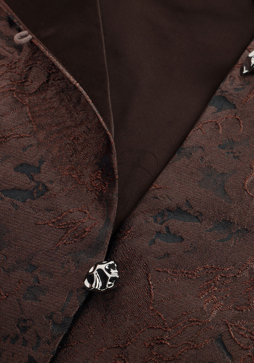 Braune NEO NOIR Blusen AISA BROCADE BLOUSE - large