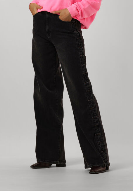 Schwarze CATWALK JUNKIE Wide jeans LOOSE FIT JEANS WITH LACE DETAIL - large