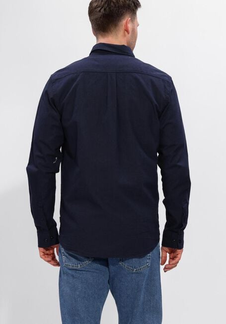 Dunkelblau LES DEUX Casual-Oberhemd KONRAD COTTON LINEN SHIRT - large