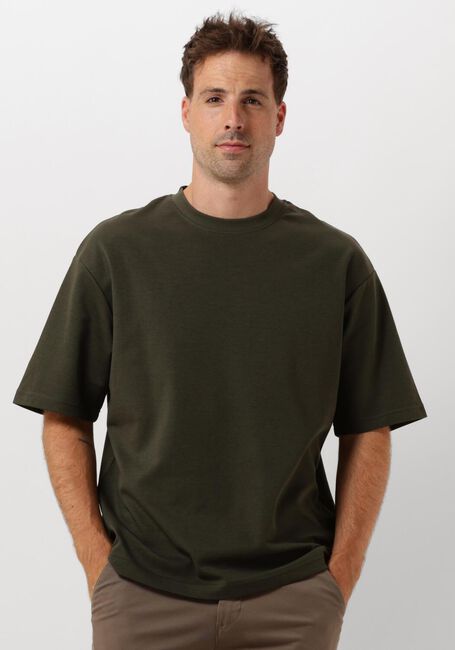 Dunkelgrün SELECTED HOMME T-shirt SLHLOOSEOSCAR SS O-NECK TEE NOOS - large