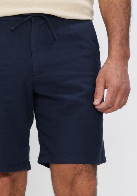 Dunkelblau SELECTED MEN Kurze Hose SLHREGULAR-BRODY LINEN BLD SHORTS NOOS - large