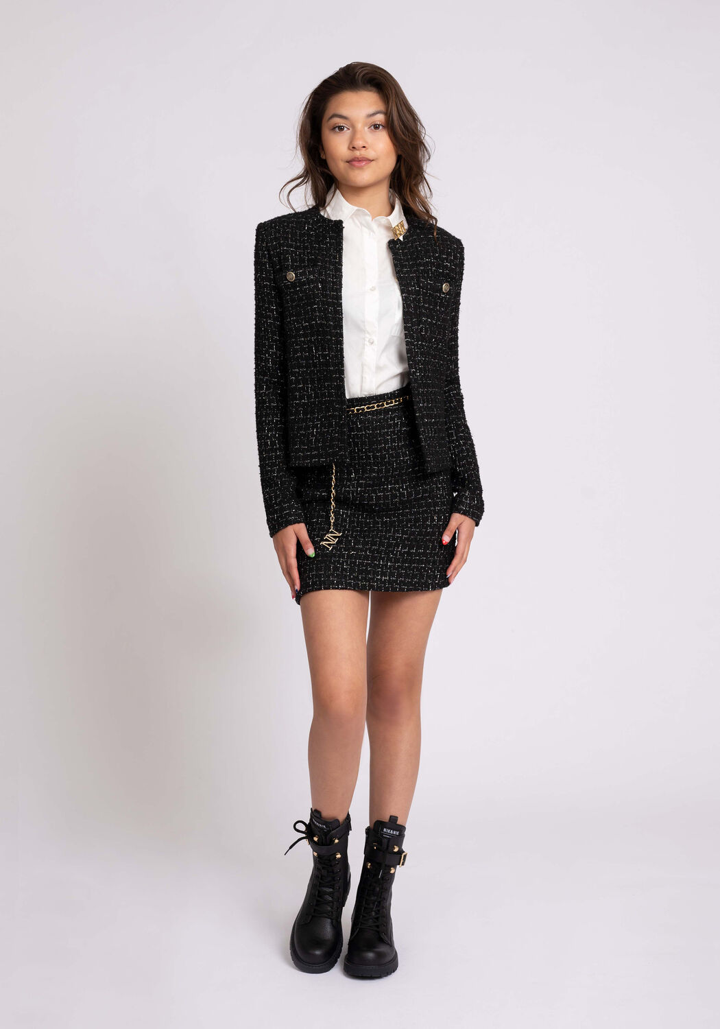 Schwarze NIK & NIK Minirock LORDE SKIRT - large