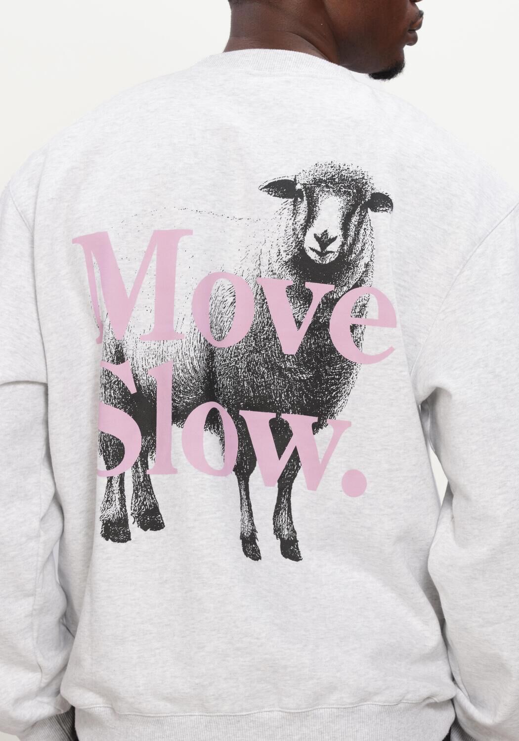 Graue POCKIES Sweatshirt MOVE SLOW CREW - large