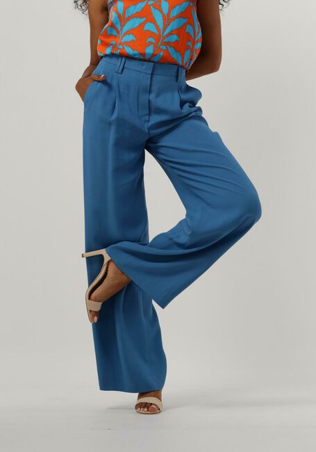 Blaue VANILIA Hose CREPE TAILORED WIDE PANT - large