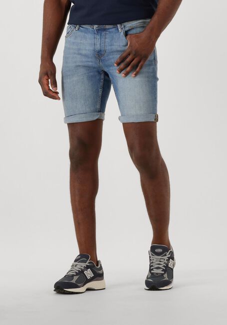 Blaue PURE PATH Kurze Hosen THE STEVE SKINNY FIT DENIM SHORTS - large
