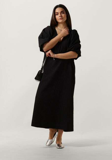 Schwarze BY-BAR Midikleid JUTA DRESS - large