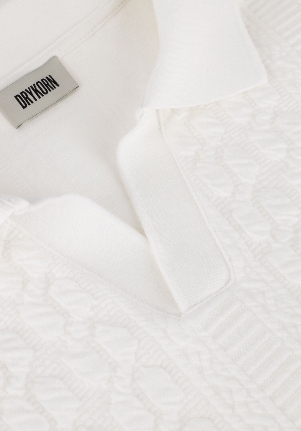 Wei&szlig;e DRYKORN Polo-Shirt ACAYO 525034 - large