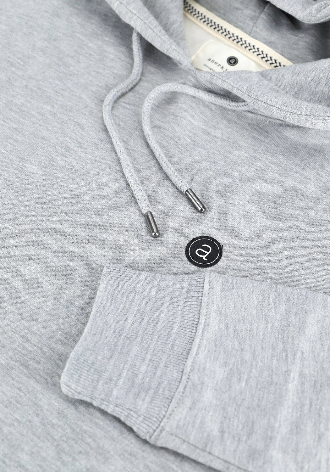 Hellgrau ANERKJENDT Sweatshirt AKNIGEL ORGANIC HOODIE - large