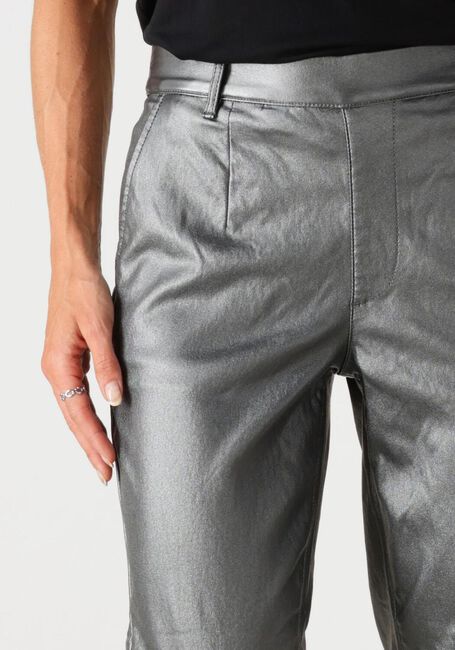 Graue OBJECT Hose OBJBELLE LISA COATED PANT - large