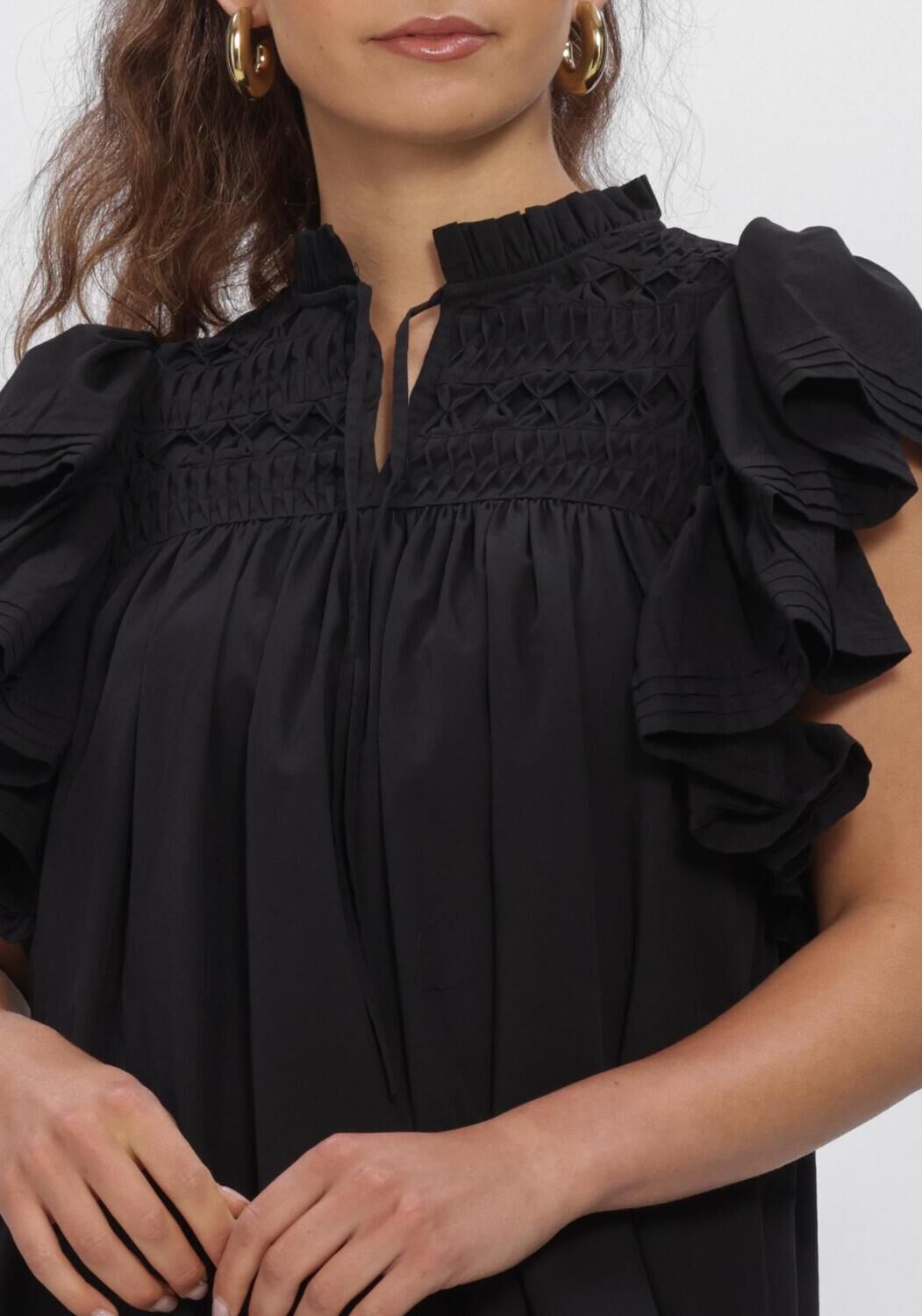 Schwarze Y.A.S. Kleider YASLURA SS DRESS S. NOOS - large