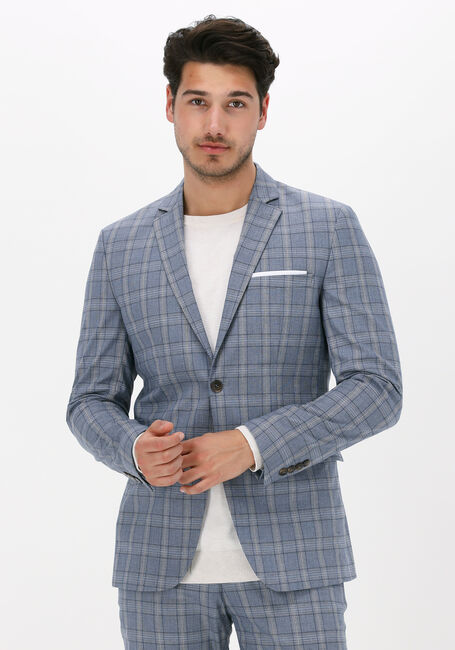 Hellblau SELECTED HOMME Sakkos SLHLIM-TIMELOGAN BLU SND CHK BLZ - large