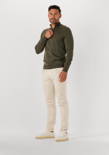 Grüne PROFUOMO Pullover PULLOVER HALF ZIP MERINO - large