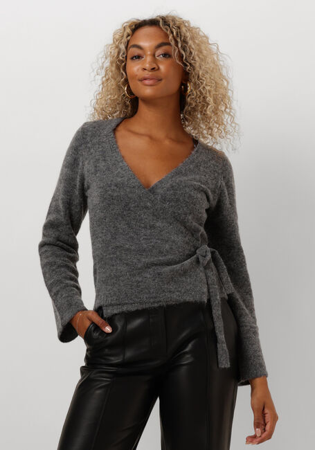 Graue ENVII Strickjacke ENADA LS V-KNIT 7216 - large