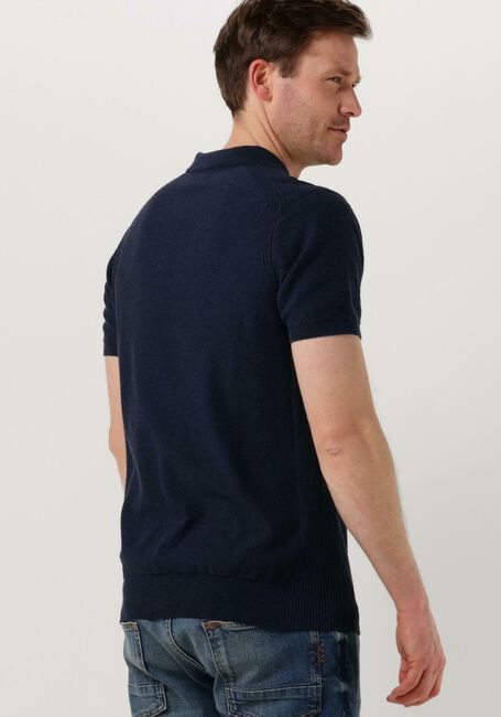 Dunkelblau DSTREZZED Polo-Shirt POLO S/S MELANGE SLUB - large