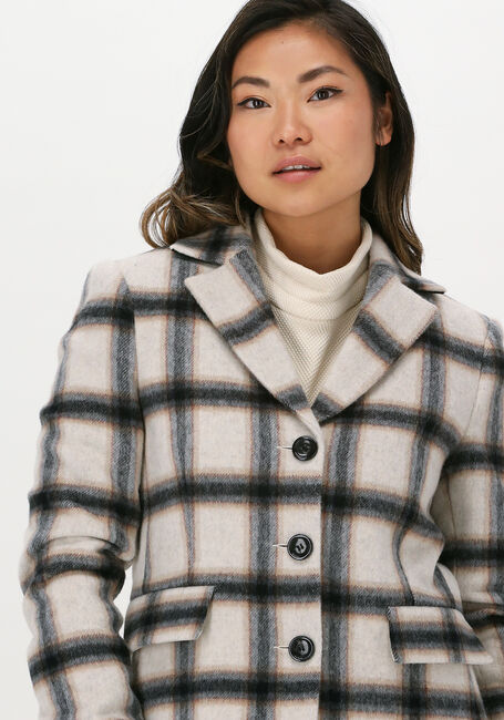 Beige VANILIA Blazer BIG CHECK COLBERT - large