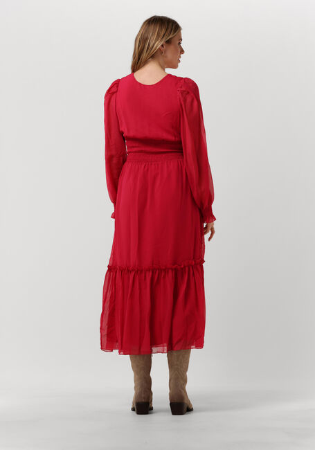 Rote NA-KD Maxikleid SMOCKED DETAIL ANKLE DRESS - large