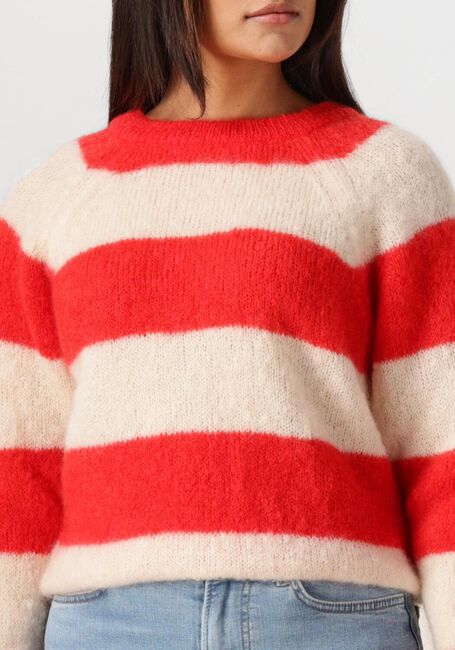 Rote BY-BAR Pullover SIAN STRIPE PULLOVER - large