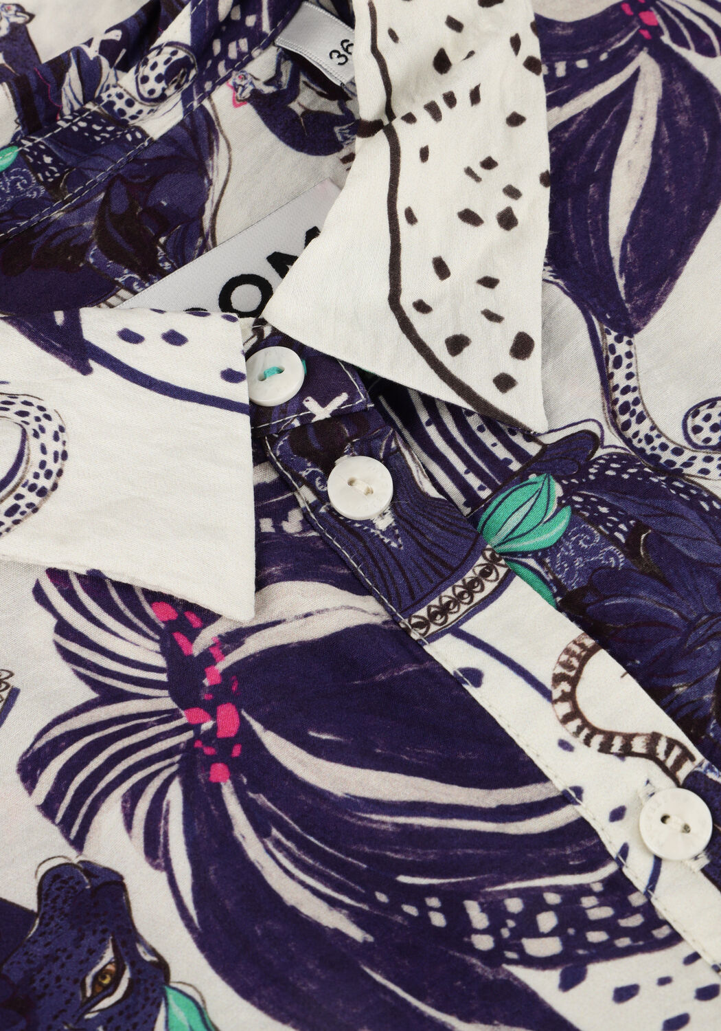 Mehrfarbige/Bunte POM AMSTERDAM Blusen MILLY VASES CREAM - large