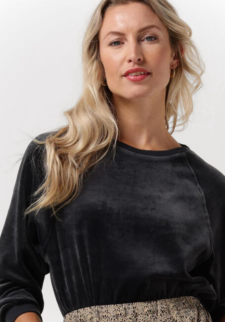Dunkelblau BY-BAR Sweatshirt FENNE VELVET SWEATER - large