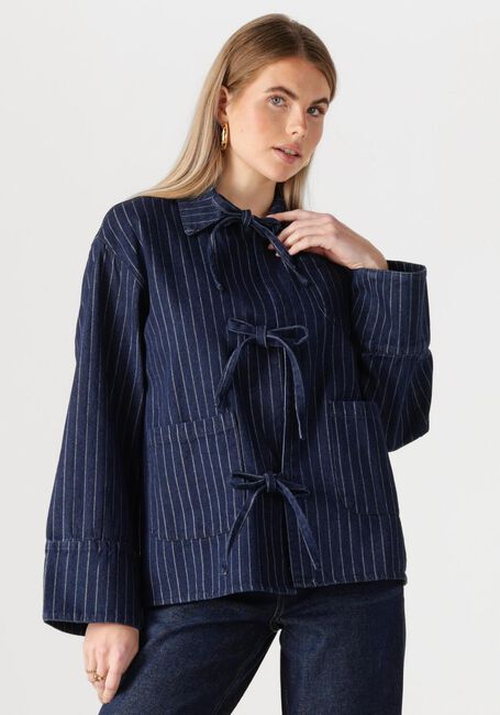 Dunkelblau NEO NOIR Blusen STARLIE STRIPE SHIRT - large