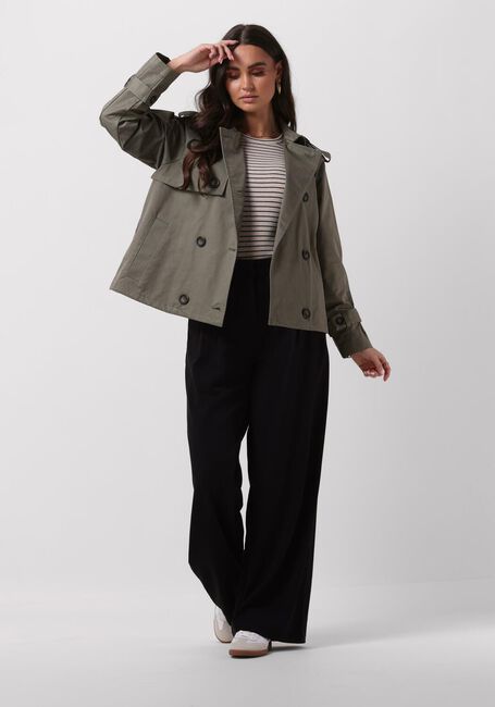 Olive MY ESSENTIAL WARDROBE Trenchcoats MIRAMW SHORT TRENCHCOAT - large