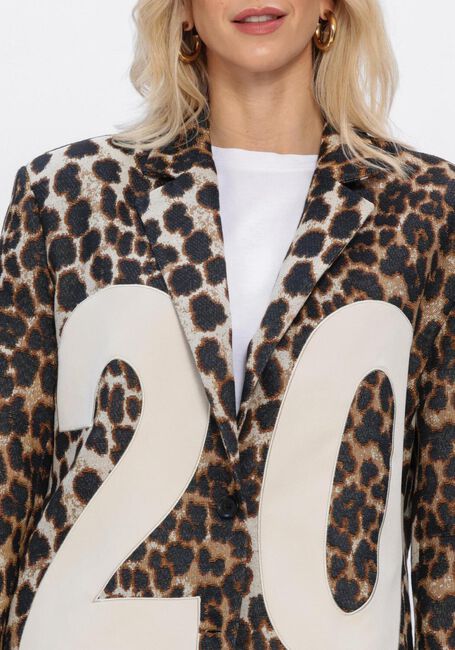 Mehrfarbige/Bunte ALIX THE LABEL Blazer LADIES WOVEN BIG 2014 ANIMAL BLAZER - large