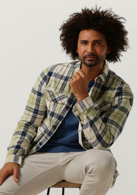 Grüne PME LEGEND Casual-Oberhemd LONG SLEEVE SHIRT CTN YD CHECK - large