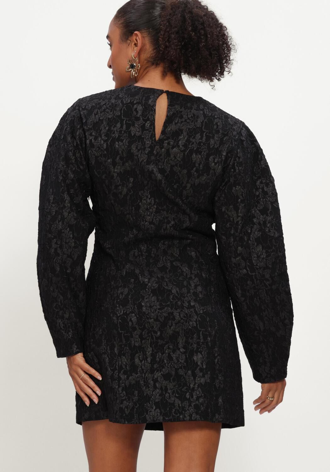 Schwarze NOTRE-V Minikleid NV-IZABEL - large