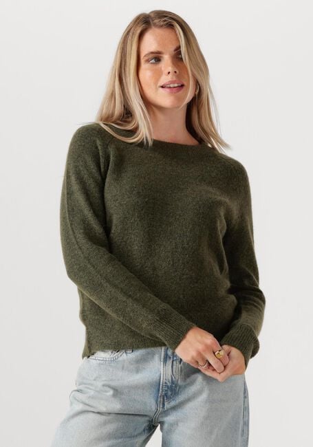 Grüne SELECTED FEMME Pullover LULU LS KNIT O-NECK B - large