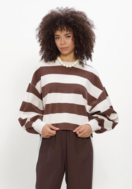 Braune CATWALK JUNKIE Top OVERSIZED STRIPED LONG SLEEVE - large