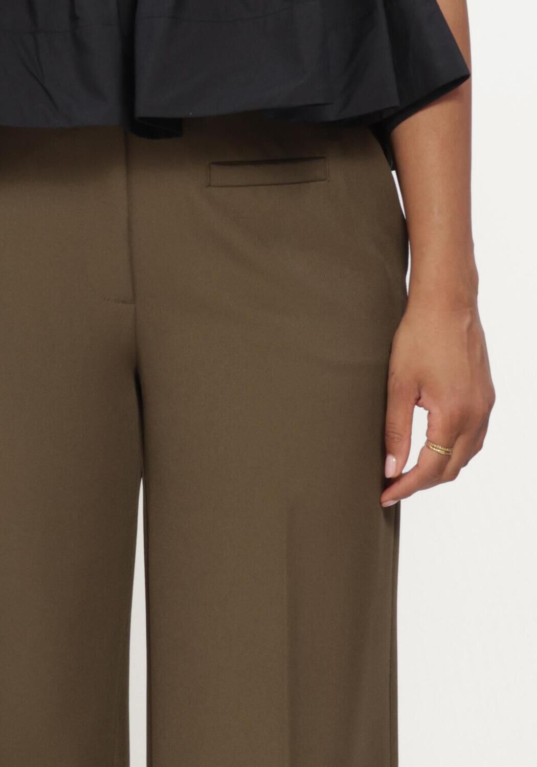 Dunkelgr&uuml;n HAUTE L'AMITI&Eacute; Hose PREMIERE PLAIN TALL PANT - large