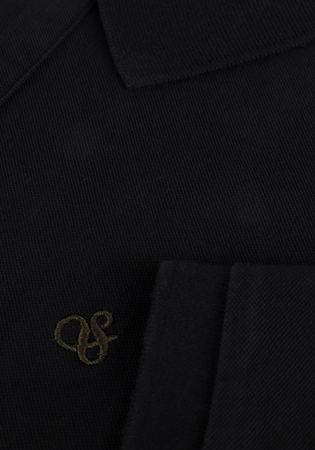 Schwarze SCOTCH & SODA Polo-Shirt PIQUE POLO - large