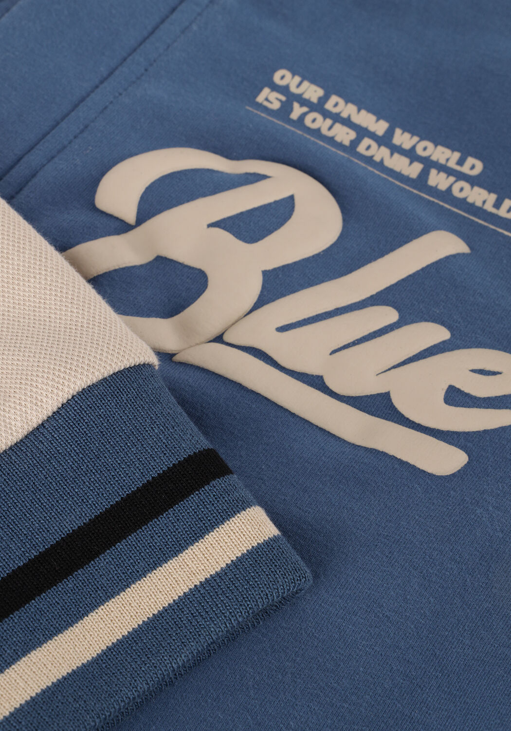 Blaue INDIAN BLUE JEANS Strickjacke BOMBER JACKET INDIAN - large